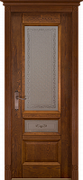 Дверь дуб Double Solid Wood Аристократ №3 мёд