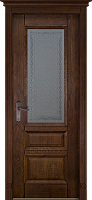 Дверь массив дуба Аристократ №2 античный орех