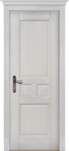 Дверь дуб Double Solid Wood Тоскана белая эмаль глухая