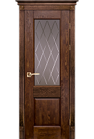 Дверь дуб Double Solid Wood Классик №5 античный орех