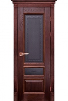 Дверь массив дуба Аристократ №3 махагон