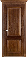Дверь дуб Double Solid Wood Афина античный орех глухая