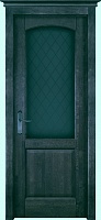 Дверь массив ольхи Фоборг грис стекло