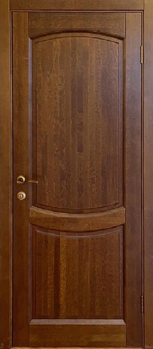 Дверь массив ольхи Бристоль античный орех глухая