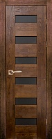 Дверь дуб Double Solid Wood Хай-Тек №1 античный орех