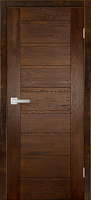 Дверь дуб Double Solid Wood Хай-Тек №4 античный орех