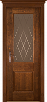 Дверь дуб Double Solid Wood Классик №5 мёд