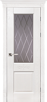 Дверь дуб Double Solid Wood Классик №5 белая эмаль