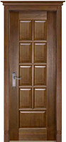 Дверь дуб Double Solid Wood Лондон античный орех глухая