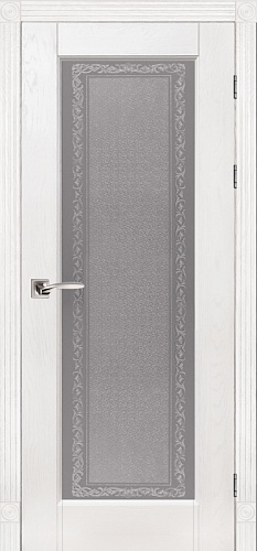 Дверь дуб Double Solid Wood Классик №3 белая эмаль