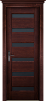 Дверь массив сосны Палермо махагон остекленная