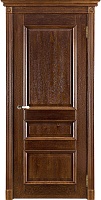 Дверь дуб Double Solid Wood Афродита античный орех глухая