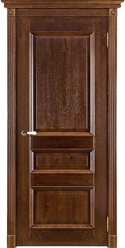 Дверь дуб Double Solid Wood Афродита античный орех глухая