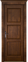 Дверь массив ольхи Турин античный орех глухая
