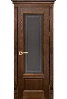 Дверь дуб Double Solid Wood Аристократ №4 античный орех