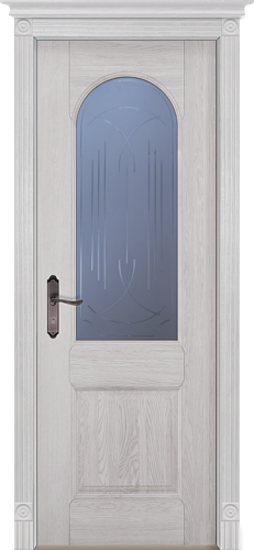 Дверь массив дуба Чезана белая эмаль