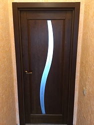 Двери из ольхи Соло античный орех