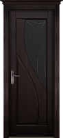 Дверь массив ольхи Даяна венге остекленная
