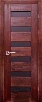 Дверь дуб Double Solid Wood Хай-Тек №1 махагон