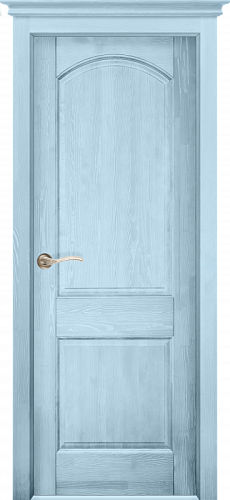 Дверь массив сосны Осло-2 эмаль скай глухая