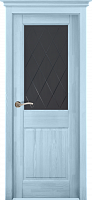Дверь массив сосны Нарвик эмаль скай стекло