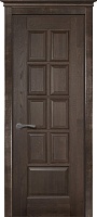 Дверь дуб Double Solid Wood Лондон эйвори блек глухая