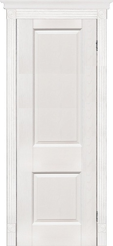 Дверь массив дуба Классик №1 белая эмаль