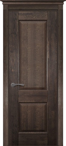 Дверь дуб Double Solid Wood Классик №1 эйвори блек