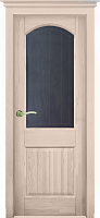 Дверь массив сосны Осло эмаль крем стекло