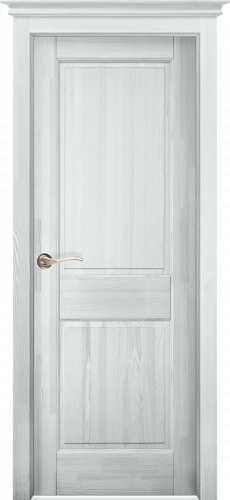 Дверь массив сосны Нарвик белая эмаль глухая