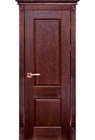 Дверь массив дуба Классик №1 махагон