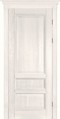 Дверь дуб Double Solid Wood Аристократ №1 белая эмаль