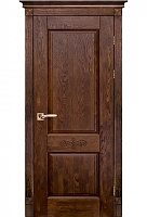 Дверь массив дуба Классик №4 античный орех