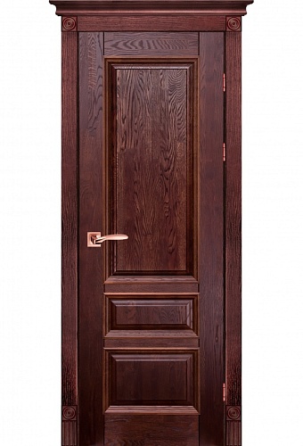 Дверь массив дуба Аристократ №1 махагон