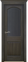 Дверь массив сосны Осло грис стекло