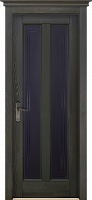 Дверь массив сосны Сорренто грис остекленная