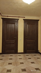 Двери из массива дуба Аристократ с багетом
