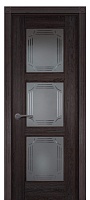 Дверь дуб Double Solid Wood Турин венге стекло