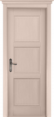 Дверь массив сосны Турин эмаль крем глухая