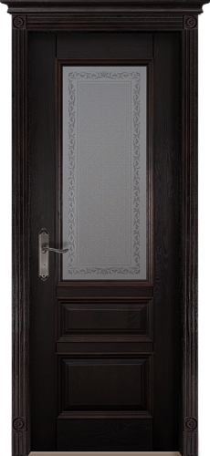 Дверь массив дуба Аристократ №2 венге