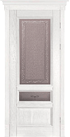 Дверь дуб Double Solid Wood Аристократ №3 белая эмаль