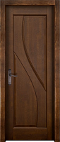 Дверь массив ольхи Даяна античный орех глухая