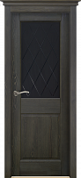 Дверь массив сосны Нарвик грис стекло